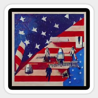 Space Race and The American Dream Sticker